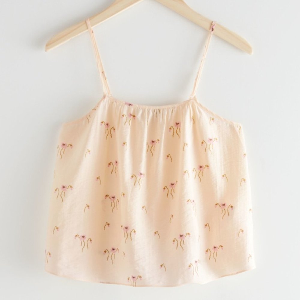 & Other Stories floral strap top